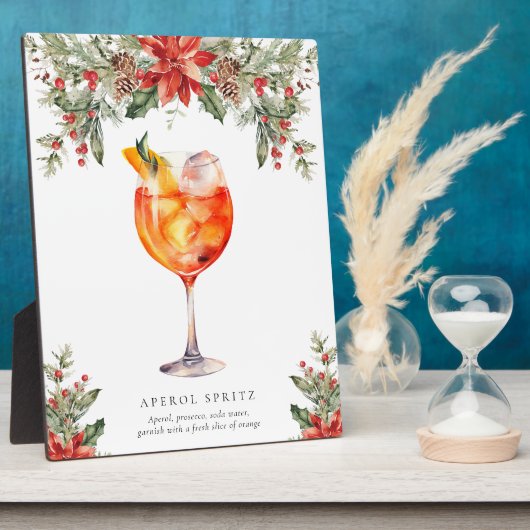 Kerst Signatuur Drink Fotoplaat (Zijkant)