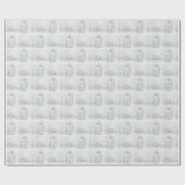 Kerst Silent Night Lantern Cadeaupapier (Vlak)