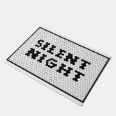 Kerst Silent Night Tegel Design Boerderij Deurmat (Schuin)