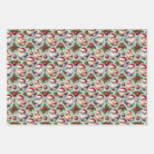 Kerst Silkie Chicken 3-vellen Flat Inpakpapier Vel (Voorkant 3)