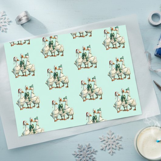 Kerst Silly Goose Vakantie Jolly Tissuepapier
