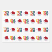 Kerst Simpel Zakelijk Logo Sinterklaas Hoed Inpakpapier Vel (Voorkant)