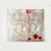 Kerst Simpele Achtergrond Wandkleed (Voorkant (horizontaal))