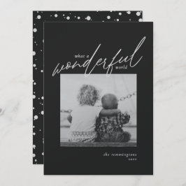 Kerst Simple Photo Black Silver Metallic