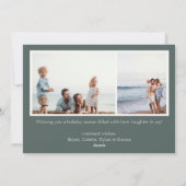 Kerst Simplicity Foto Kerstkaart (Achterkant)