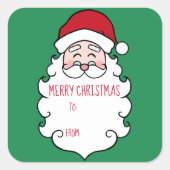 Kerst Sinterklaas Cadeau Label Stickers (Voorkant)