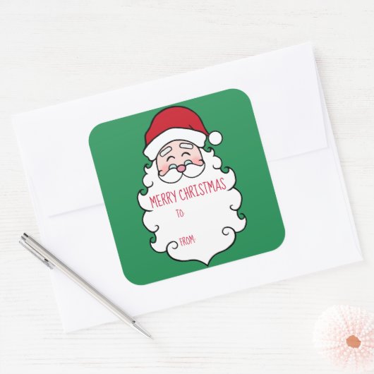 Kerst Sinterklaas Cadeau Label Stickers (Envelop)