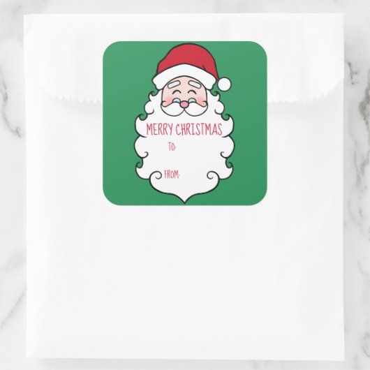 Kerst Sinterklaas Cadeau Label Stickers (Tas)