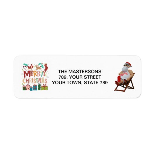Kerst & Sinterklaas personaliseren Etiket (Voorkant)