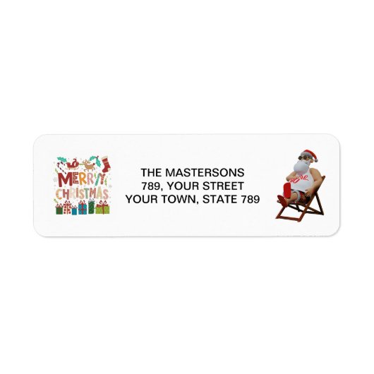Kerst & Sinterklaas personaliseren Etiket (Voorkant)