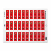 Kerst & Sinterklaas personaliseren Etiket (Full Sheet)