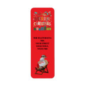 Kerst & Sinterklaas personaliseren Etiket (Voorkant)