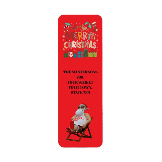 Kerst & Sinterklaas personaliseren Etiket (Voorkant)