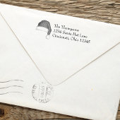 Kerst Sinterklaas Pet Retouradres Zelfinktende Stempel