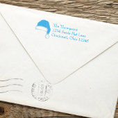 Kerst Sinterklaas Pet Retouradres Zelfinktende Stempel