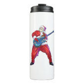 Kerst Sinterklaas Rock Punk Thermische Tumbler Thermosbeker (Voorkant)