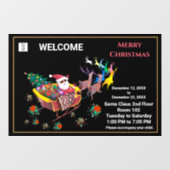 Kerst Sinterklaas Uren Business Personaliseren Raamsticker (Vel)