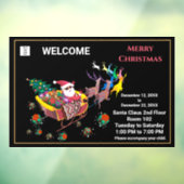 Kerst Sinterklaas Uren Business Personaliseren Raamsticker (Vel 3)