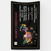 Kerst Sinterklaas Vakantie uren personaliseren Spandoek (Verticaal)