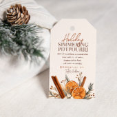 Kerst Sissende Potpourri Cadeaulabel