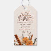 Kerst Sissende Potpourri Cadeaulabel (Voorkant)