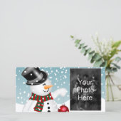Kerst Sjabloon familie fotokaarten (Staand voorkant)