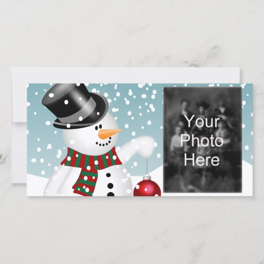 Kerst Sjabloon familie fotokaarten (Voorkant)