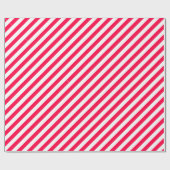 Kerst Sjabloon Rood Wit Stripes Classic Cadeaupapier (Vlak)