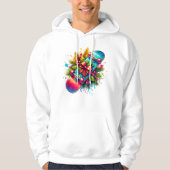 Kerst Skateboard Red Bow Pine Branches Hoodie (Voorkant)