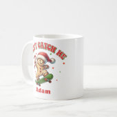 Kerst Skateboarden Gingerbread Man Koffiemok (Voorkant links)