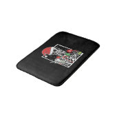 Kerst Skelet Lachende Schedel Drink Koffie S Badmat (Gekanteld)