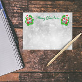 Kerst Skeletten Rood Groen Spletters Wit Post-it® Notes