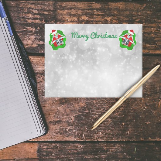 Kerst Skeletten Rood Groen Spletters Wit Post-it® Notes