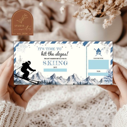 Kerst Ski Vakantie Cadeaubon