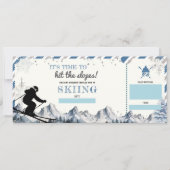 Kerst Ski Vakantie Cadeaubon (Voorkant)