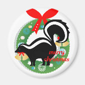 kerst skunk magneet (Voorkant)