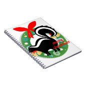 kerst skunk notitieboek (Rechterzijde)