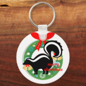 kerst skunk sleutelhanger (Voorkant)