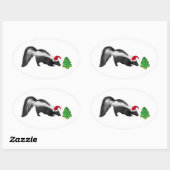 Kerst Skunk Stickers (Vel)