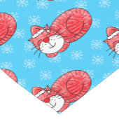 Kerst Slaap Kat Patroon Korte Tafelloper (Hoek)