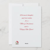 Kerst Slapende Westie Kaart (Achterkant)