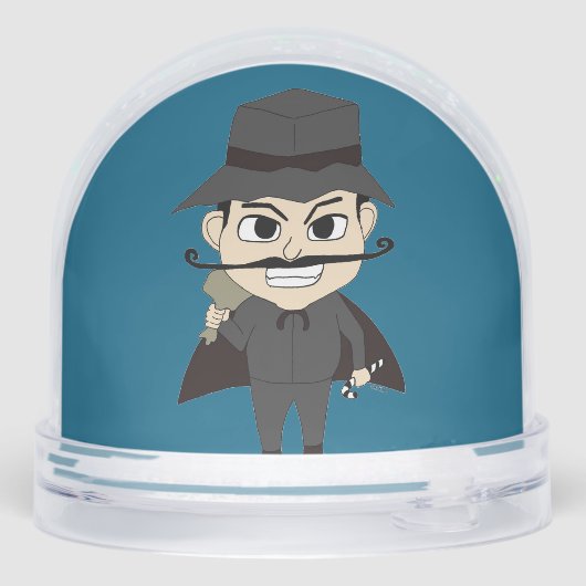 Kerst slechteriken sneeuwbol (Achterkant)