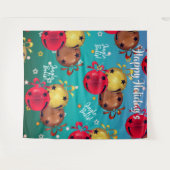 Kerst slee bel kerst decor achtergrond wandkleed (Voorkant (horizontaal))