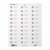 Kerst slee koningin Kerstmis Etiket (Full Sheet)