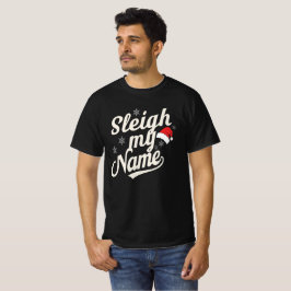 Kerst slee naam vibes t-shirt