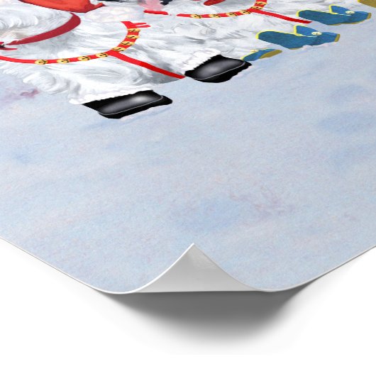 Kerst slee poster (Hoek)