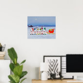 Kerst slee poster (Thuiskantoor)