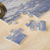 Kerst slee-rit door het bos legpuzzel (Zijkant)