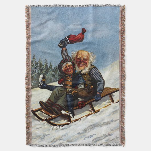 Kerst slee-rit met bier Wilhelm Larsen Deken (Voorkant Verticaal)