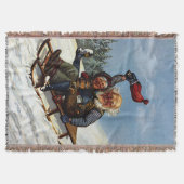 Kerst slee-rit met bier Wilhelm Larsen Deken (Voorkant)